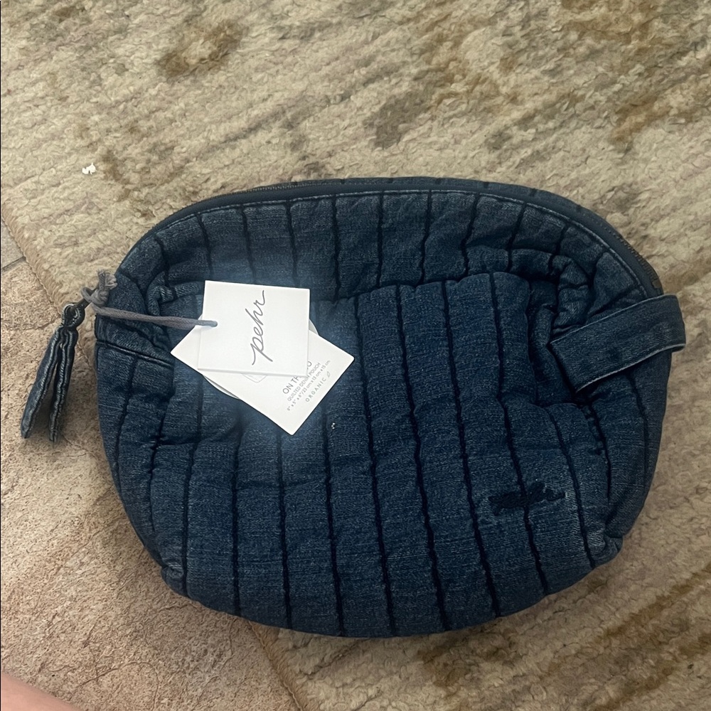 Pehr Quilted Denim Pouch